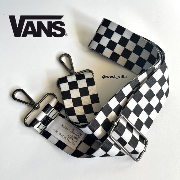 Vans Other - VANS Checkerboard Adjustable Strap White Black